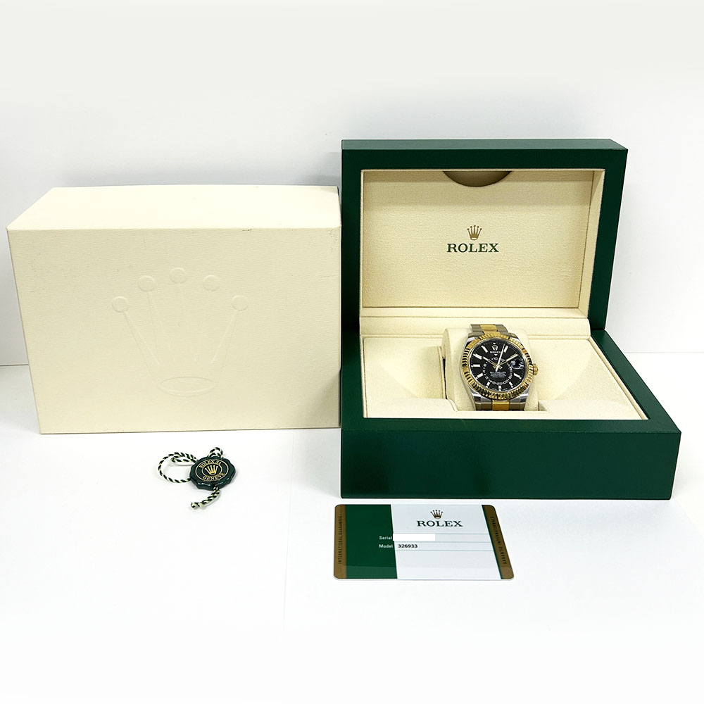 Rolex Sky-Dweller 42mm Oyster 326933 Stainless Steel/Yellow Gold with Black Dial Men's Watch 2019