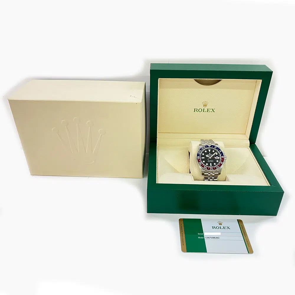 Rolex GMT-Master II Stainless Steel Black Dial Men's Watch Jubilee 126710BLRO MINT 2019 – image 7