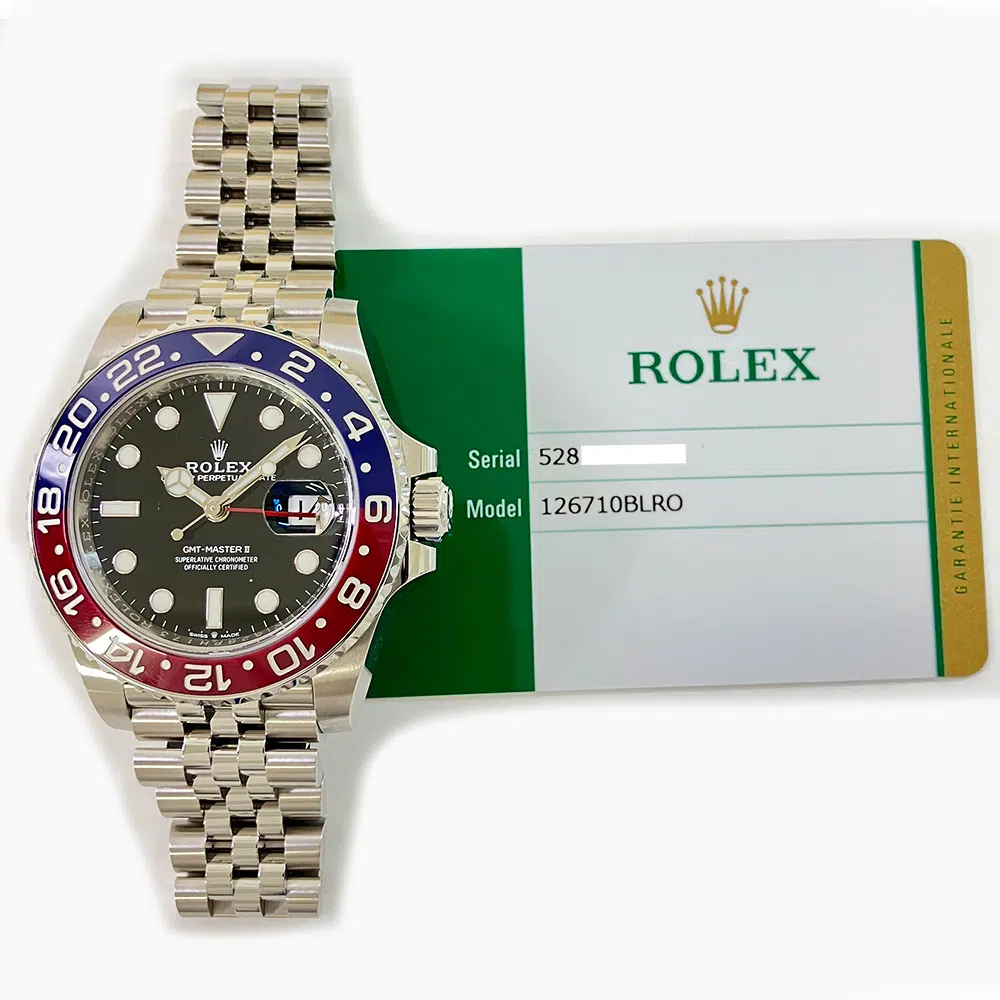 Rolex GMT-Master II Stainless Steel Black Dial Men's Watch Jubilee 126710BLRO MINT 2019 – image 2