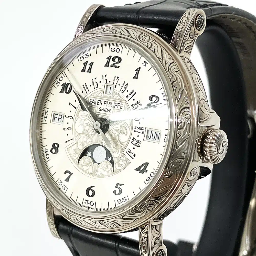 Patek Philippe Perpetual Calendar 5160/500G-001 38mm White Gold With Black Leather Watch 2018 – image 11