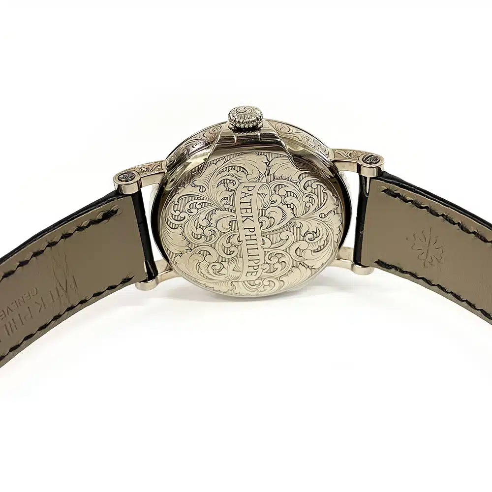Patek Philippe Perpetual Calendar 5160/500G-001 38mm White Gold With Black Leather Watch 2018 – image 5