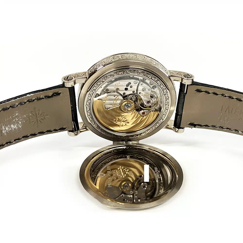 Patek Philippe Perpetual Calendar 5160/500G-001 38mm White Gold With Black Leather Watch 2018 – image 8