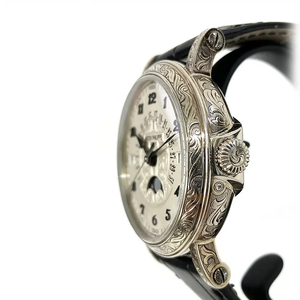 Patek Philippe Perpetual Calendar 5160/500G-001 38mm White Gold With Black Leather Watch 2018 – image 9