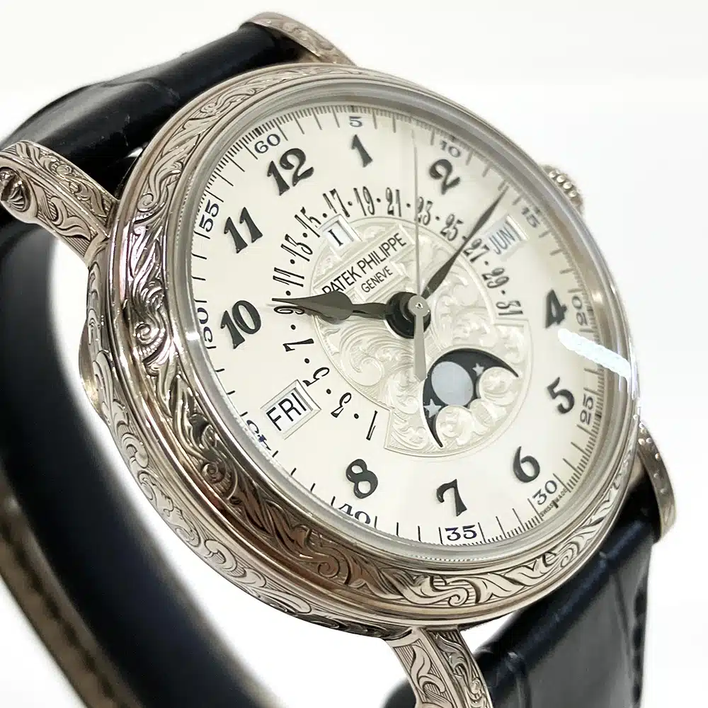 Patek Philippe Perpetual Calendar 5160/500G-001 38mm White Gold With Black Leather Watch 2018 – image 10