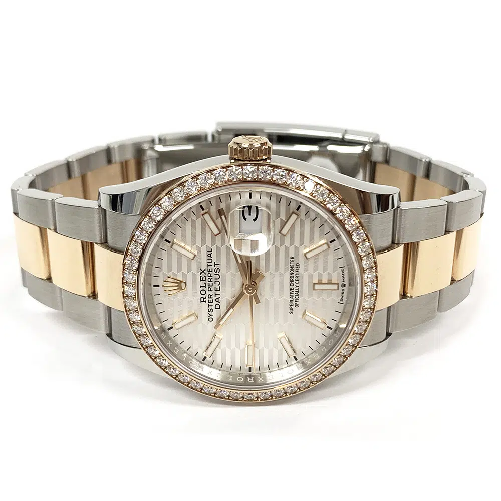 Rolex Datejust 36 Stainless Steel Rose Gold Silver Fluted Dial 126281RBR 2022 – image 4