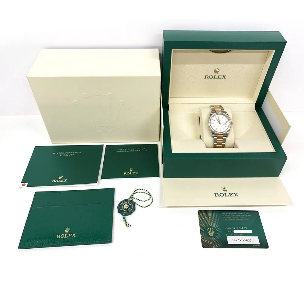 Rolex Datejust 36 Stainless Steel Rose Gold Silver Fluted Dial 126281RBR 2022 – image 8