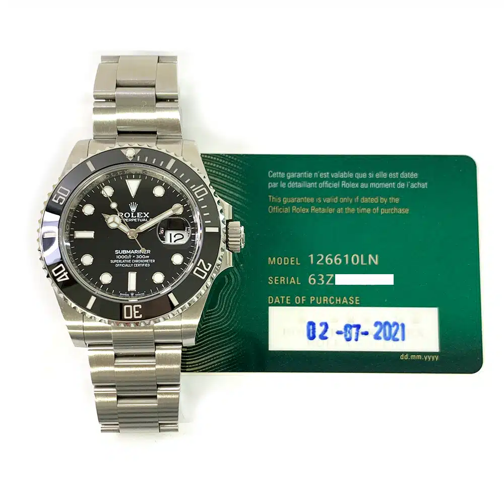 Rolex Submariner 126610LN Oyster Steel Watch Black Dial 2021 – image 2