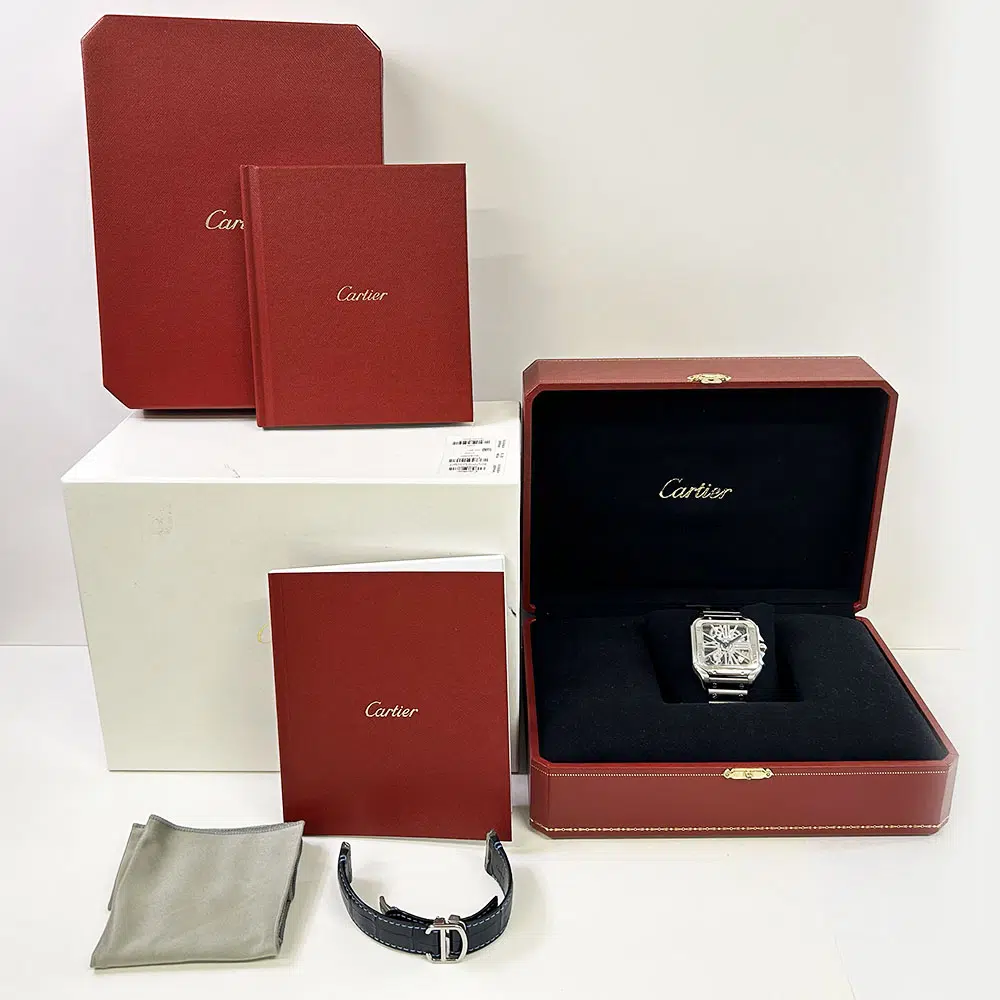 Cartier Santos Skeleton WHSA0007 Stainless Steel Watch 2018 – image 7