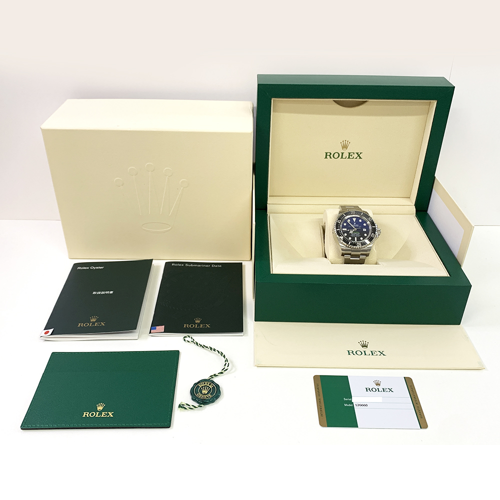 Rolex D-Blue Dial Sea-Dweller Deepsea 44mm 126660 Stainless Steel Oyster Men's Watch MINT 2019