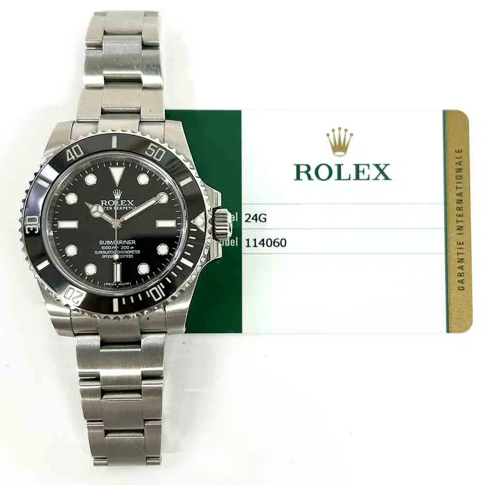 Rolex Submariner 114060 No Date 40mm Oyster Stainless Steel Watch Black Dial 2015 – image 2