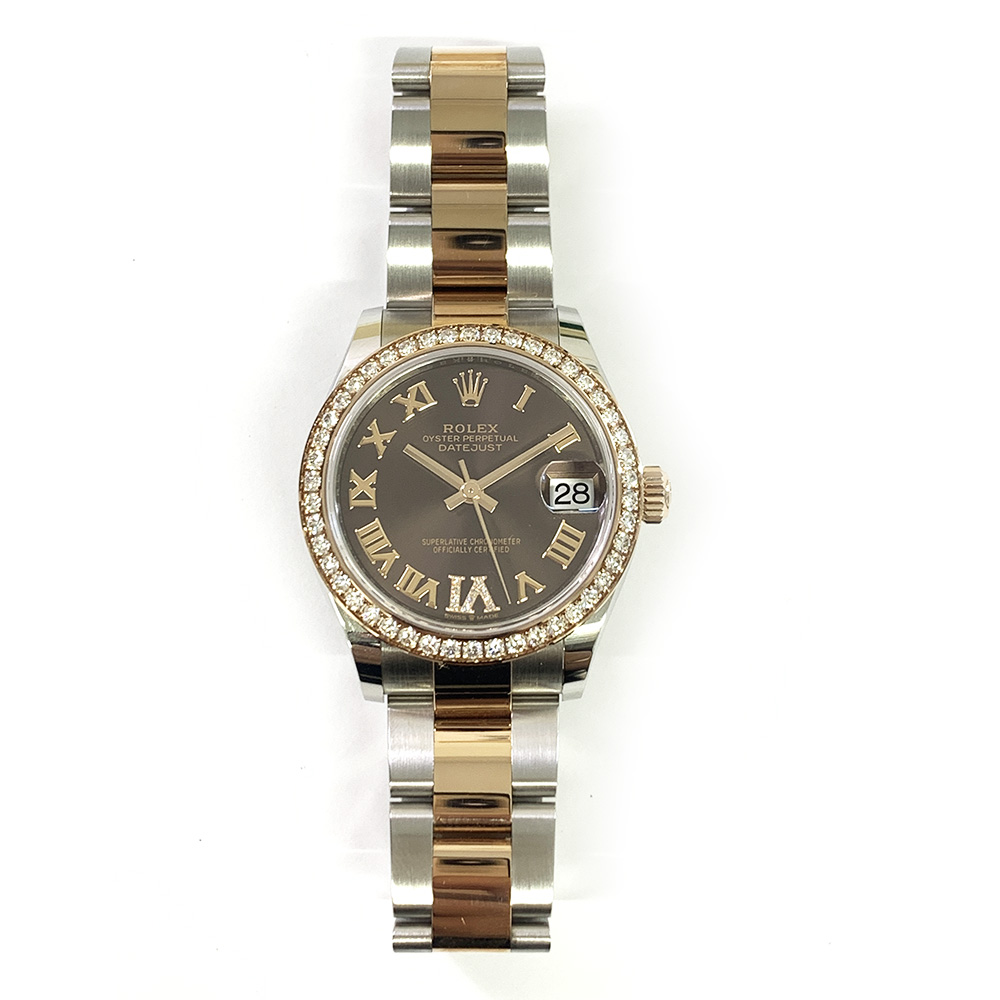 Rolex Datejust 278381RBR 31mm Stainless Steel/Rose Gold with Chocolate Dial Watch 2021