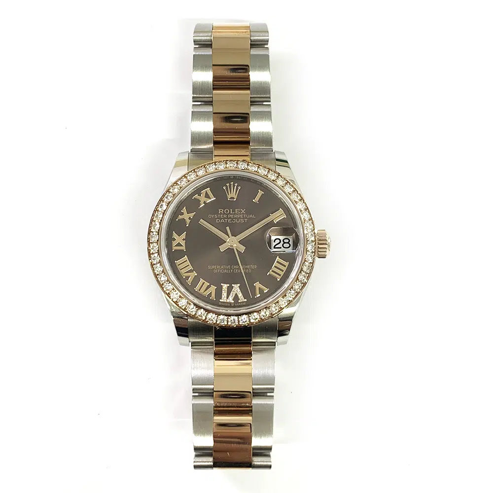 Rolex Datejust 278381RBR 31mm Stainless Steel/Rose Gold with Chocolate Dial Watch 2021 – image 3
