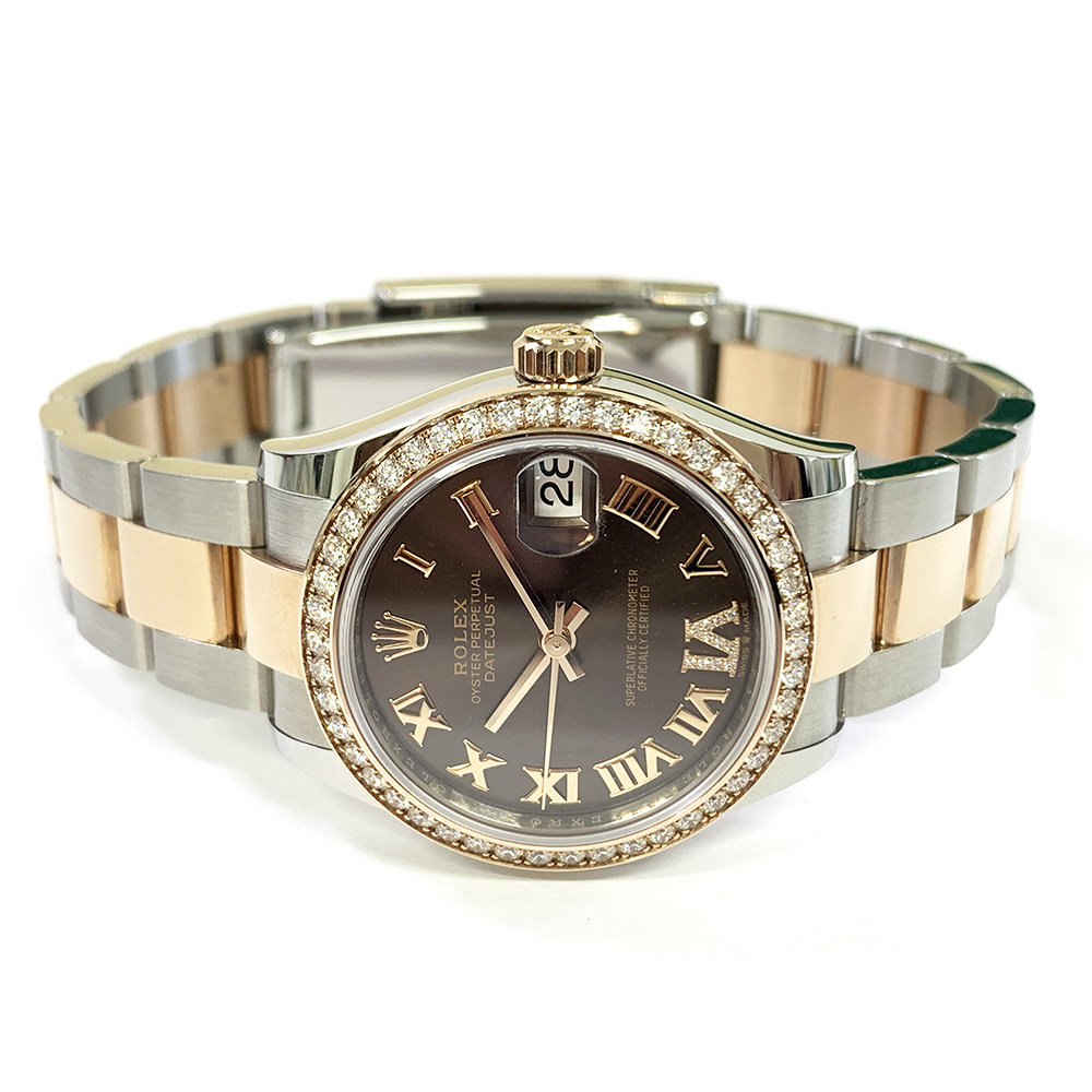 Rolex Datejust 278381RBR 31mm Stainless Steel/Rose Gold with Chocolate Dial Watch 2021