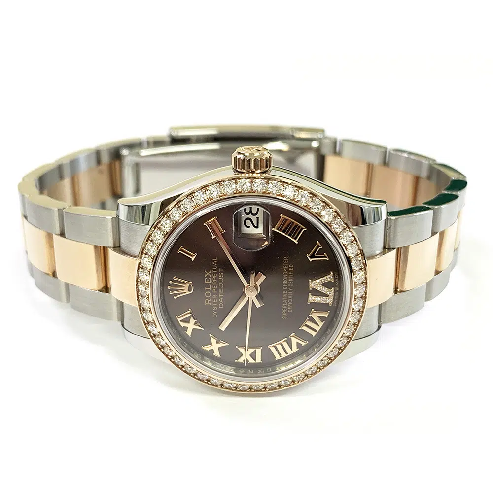 Rolex Datejust 278381RBR 31mm Stainless Steel/Rose Gold with Chocolate Dial Watch 2021 – image 4