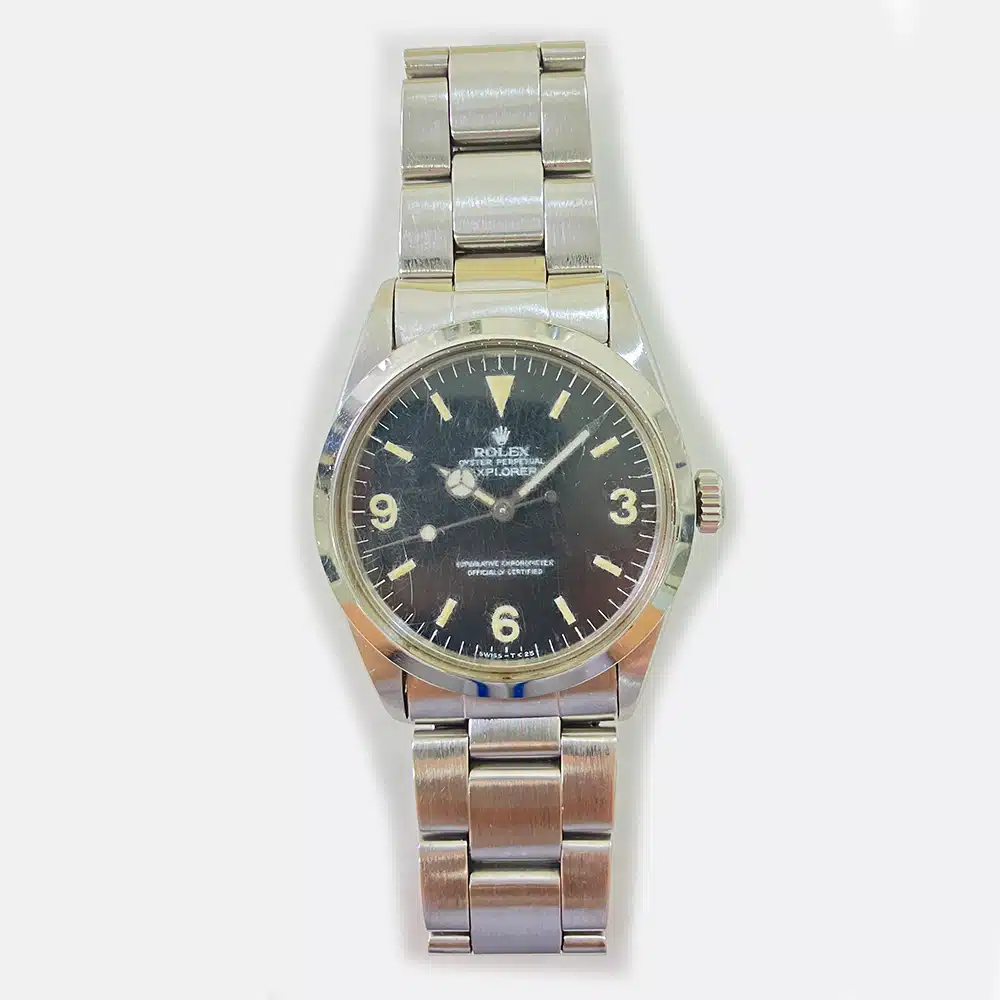 Rolex Explorer 36mm Stainless Steel 1016 Black Dial Watch – image 2