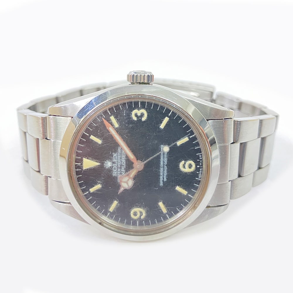 Rolex Explorer 36mm Stainless Steel 1016 Black Dial Watch