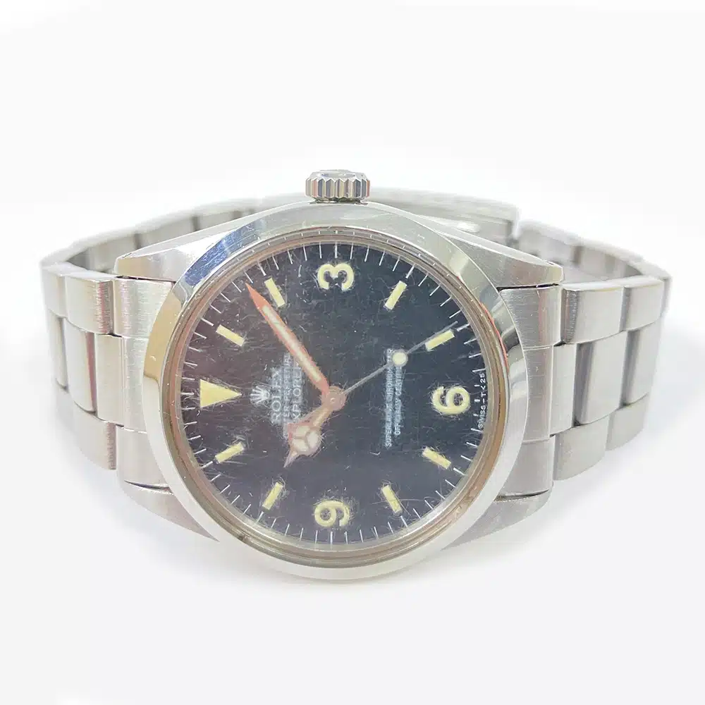 Rolex Explorer 36mm Stainless Steel 1016 Black Dial Watch – image 3