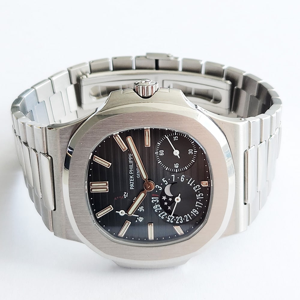 Patek Philippe Nautilus Certified Steel Blue Dial 5712/1A-001 Full Set Watch 2013