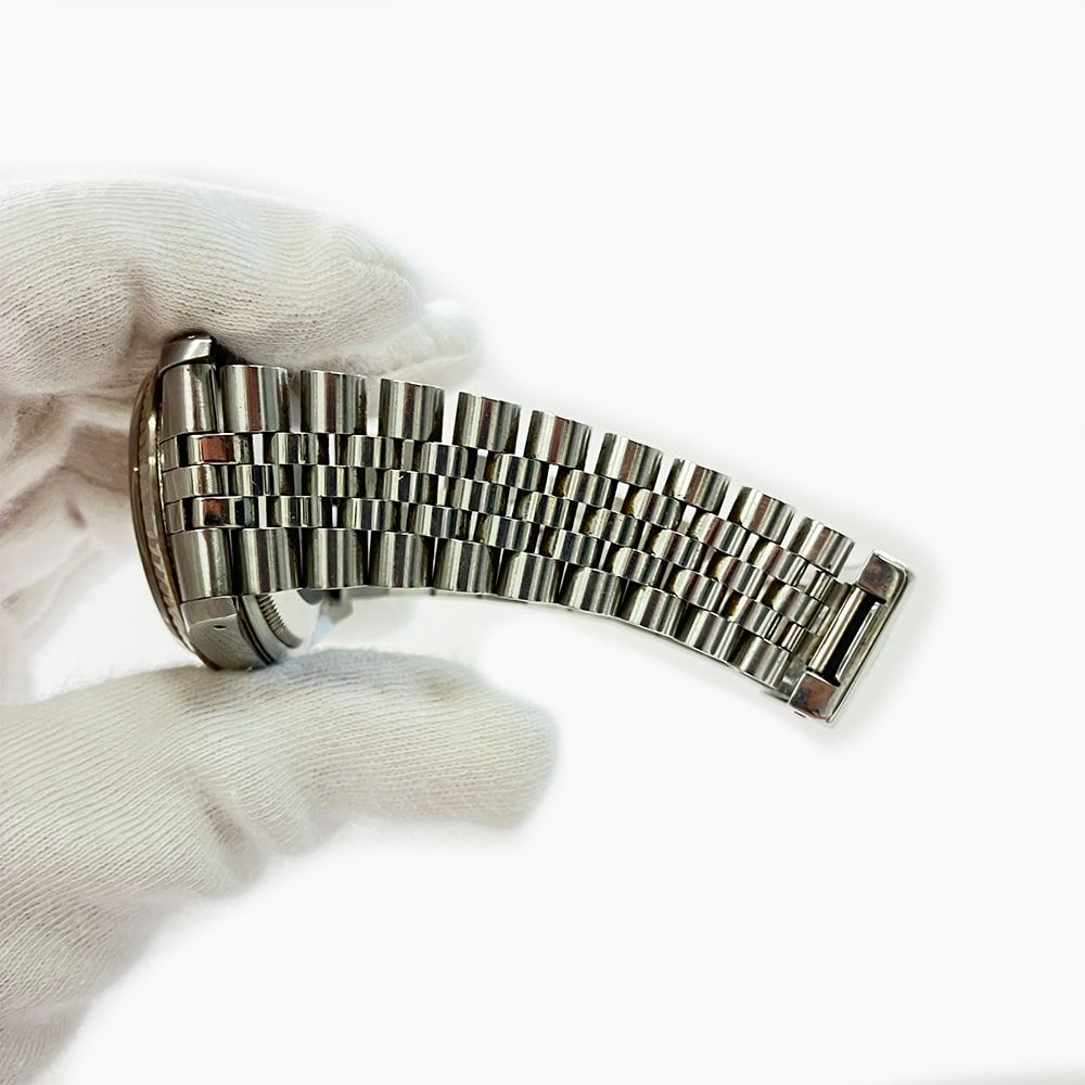 Rolex Datejust 36 Jubilee 16234 Stainless Steel with White Roman Dial Watch 1993