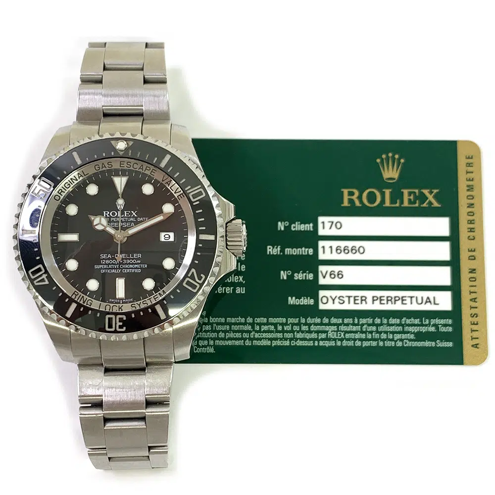 Rolex Black Dial Sea-Dweller 44mm 116660 Stainless Steel Oyster Watch 2010 – image 2