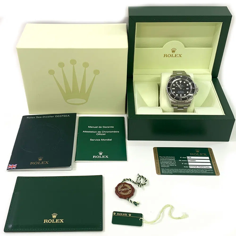 Rolex Black Dial Sea-Dweller 44mm 116660 Stainless Steel Oyster Watch 2010 – image 8