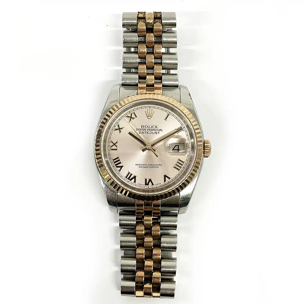 Rolex Datejust 116231-0089 36mm Rose Gold and Stainless Steel with Pink Dial Watch 2005 – image 3