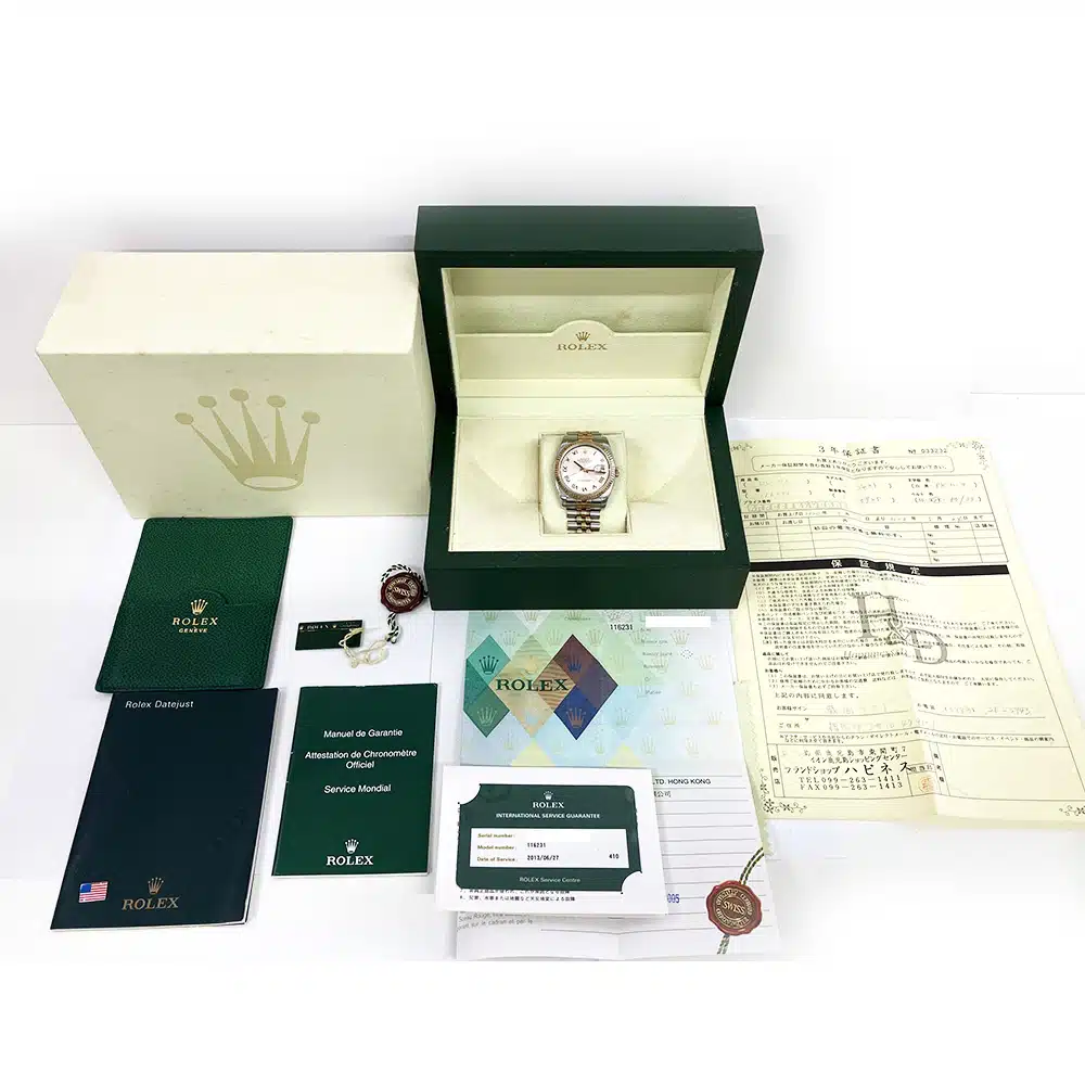 Rolex Datejust 116231-0089 36mm Rose Gold and Stainless Steel with Pink Dial Watch 2005 – image 8