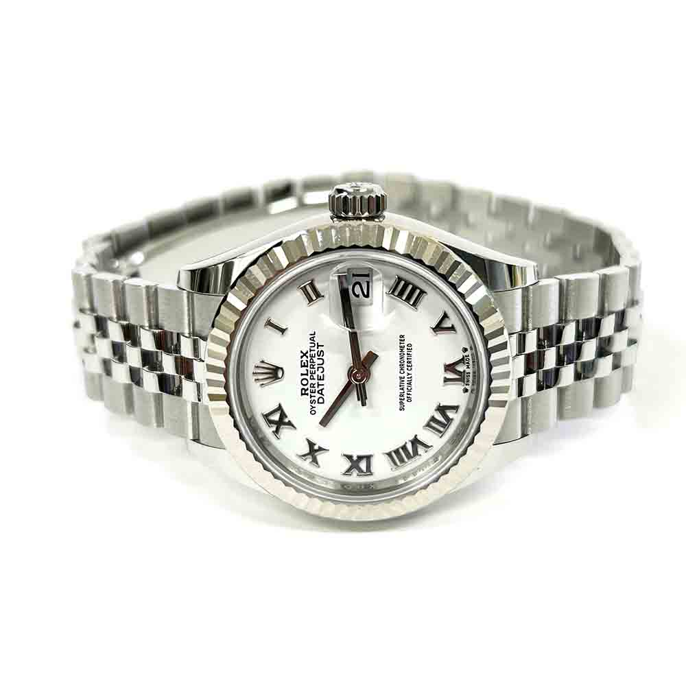 Rolex Datejust 28mm 279174 Stainless Steel with White Roman Dial Watch 2022 MINT