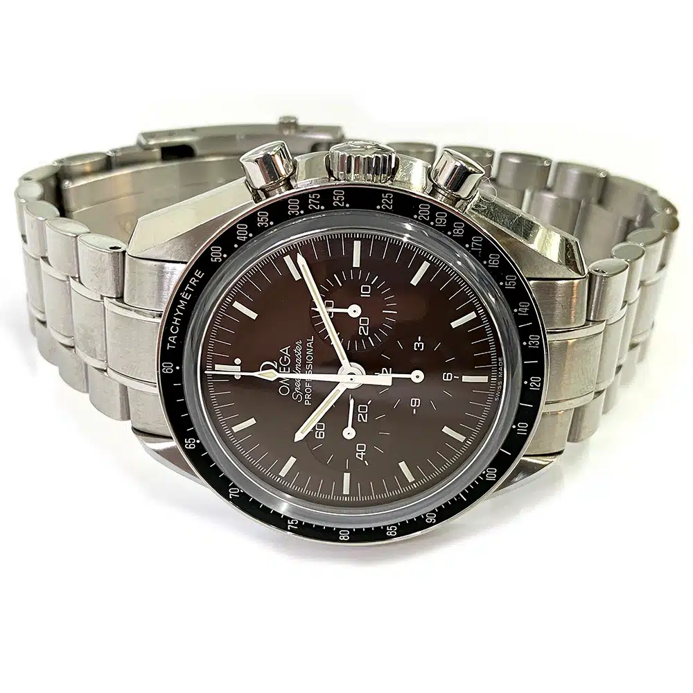 Omega Speedmaster Chronograph 311.30.42.30.13.001 Stainless Steel Watch Chocolate Dial 2011 – image 2