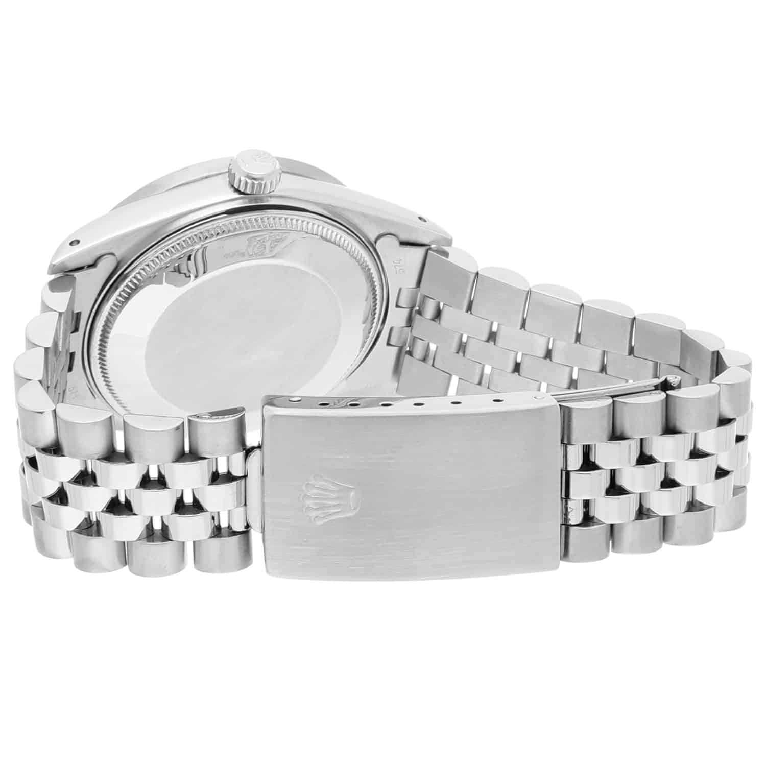 Rolex Oyster Perpetual Date Stainless Steel Watch Jubilee Silver Index Dial 15010 - 1982