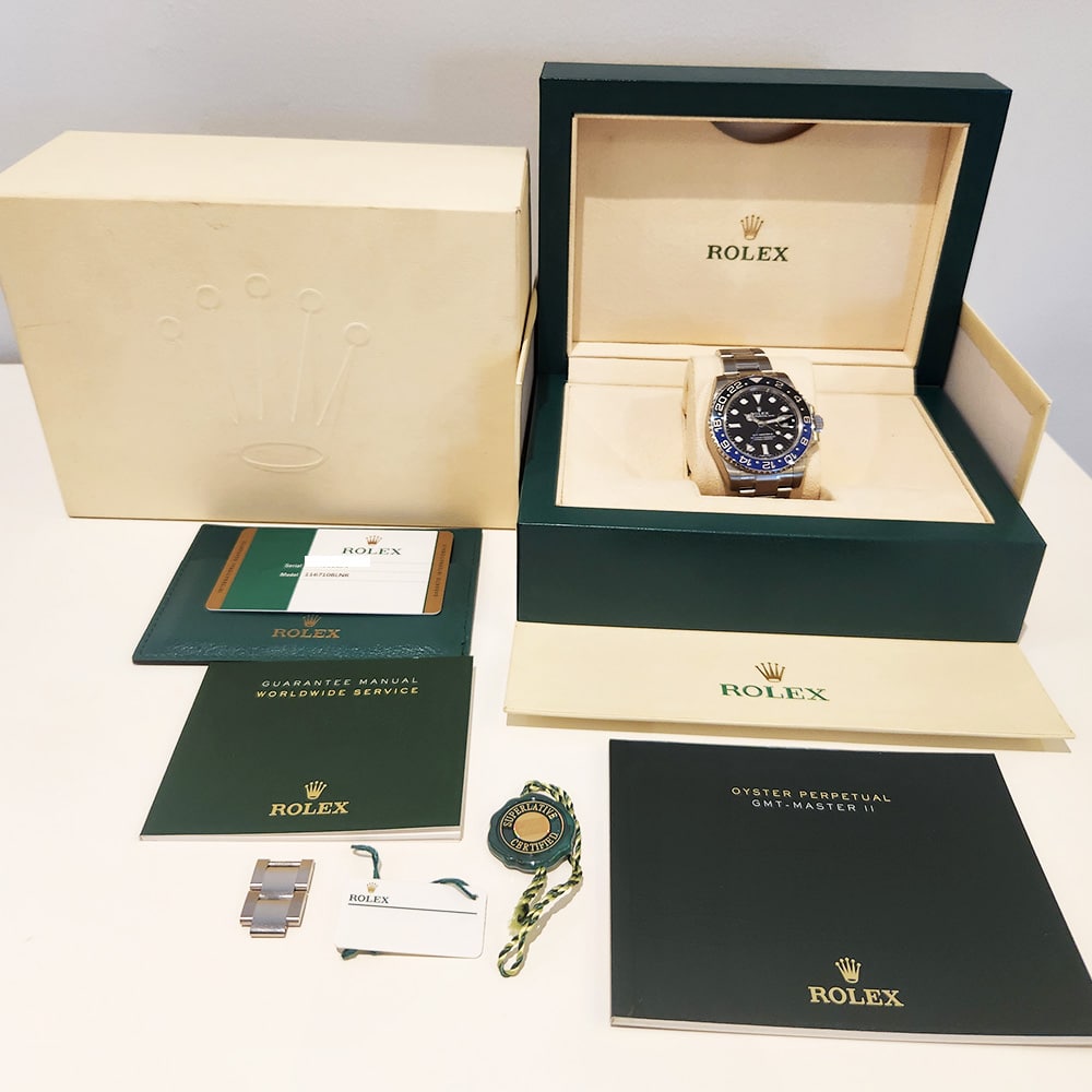 Rolex GMT-Master II Batman Black Dial 40mm 116710BLNR Oyster Stainless Steel Watch 2017
