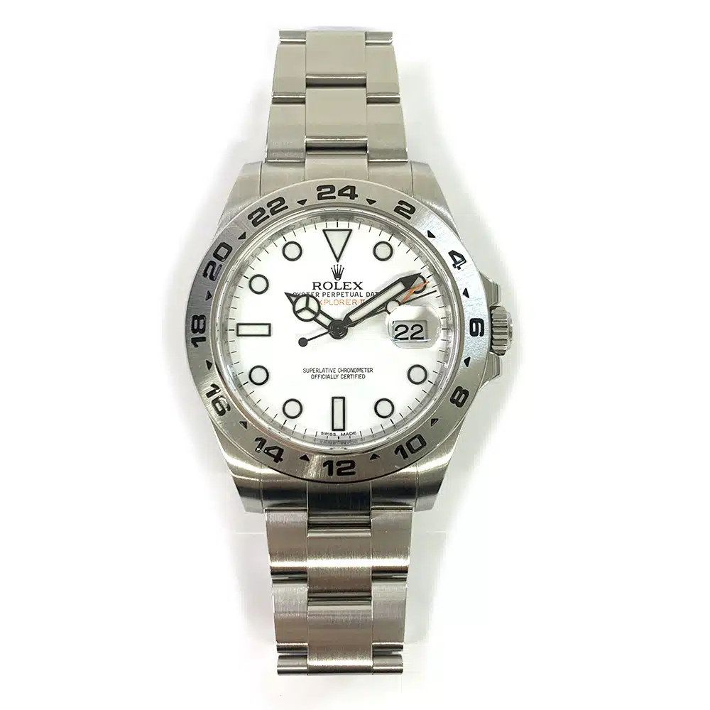 Rolex Explorer II 42mm 216570 Oyster Stainless Steel Watch White Dial 2013 – image 3