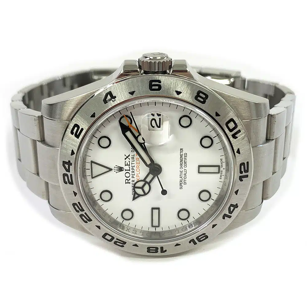 Rolex Explorer II 42mm 216570 Oyster Stainless Steel Watch White Dial 2013 – image 4