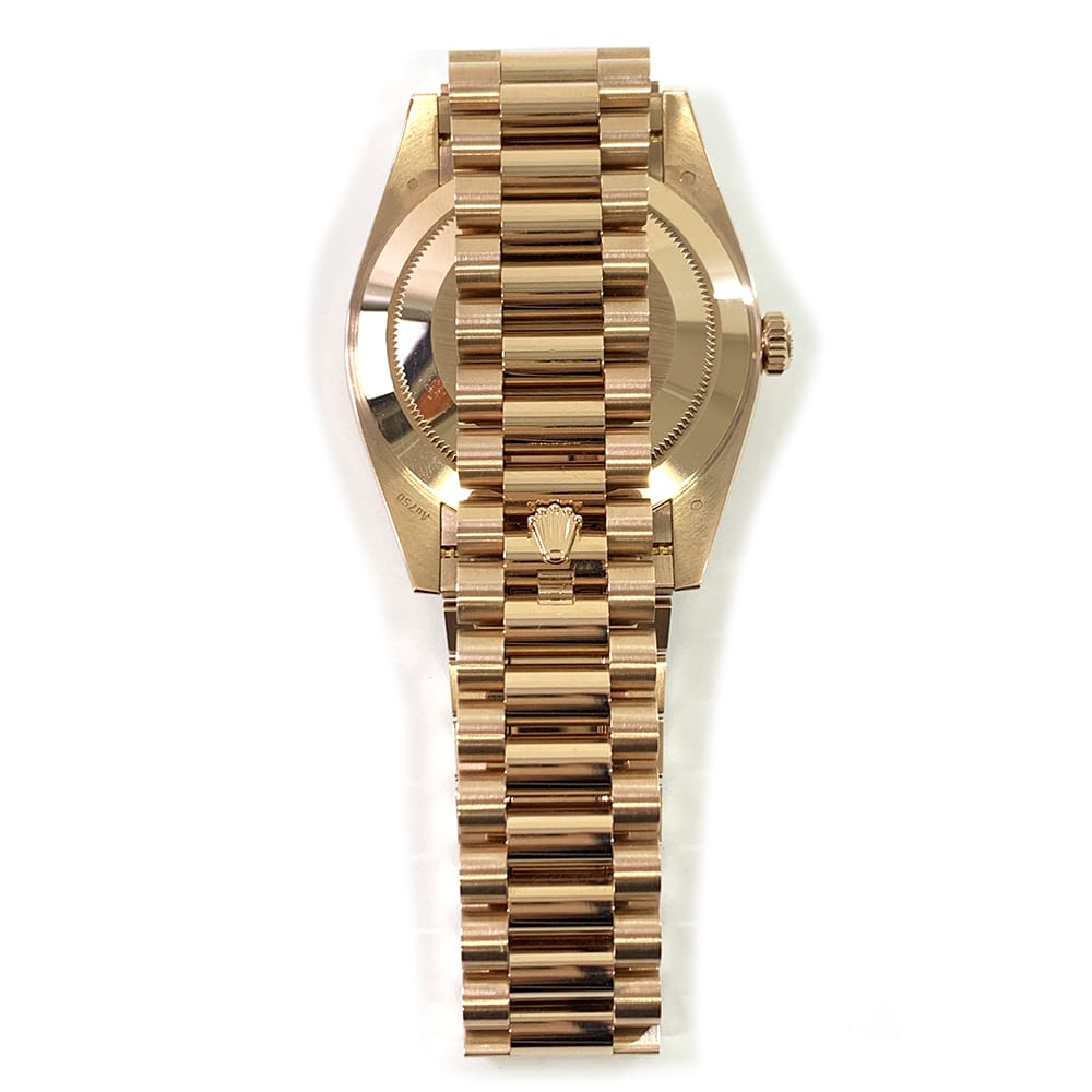 Rolex Day-Date 40 President 228235A Rose Gold with Chocolate Diamond Dial Watch 2022