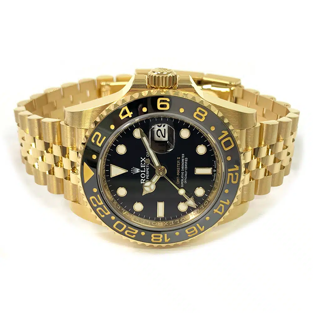 Rolex GMT-Master II 40mm Jubilee 126718GRNR Yellow Gold Watch Black Dial 2024 – image 4