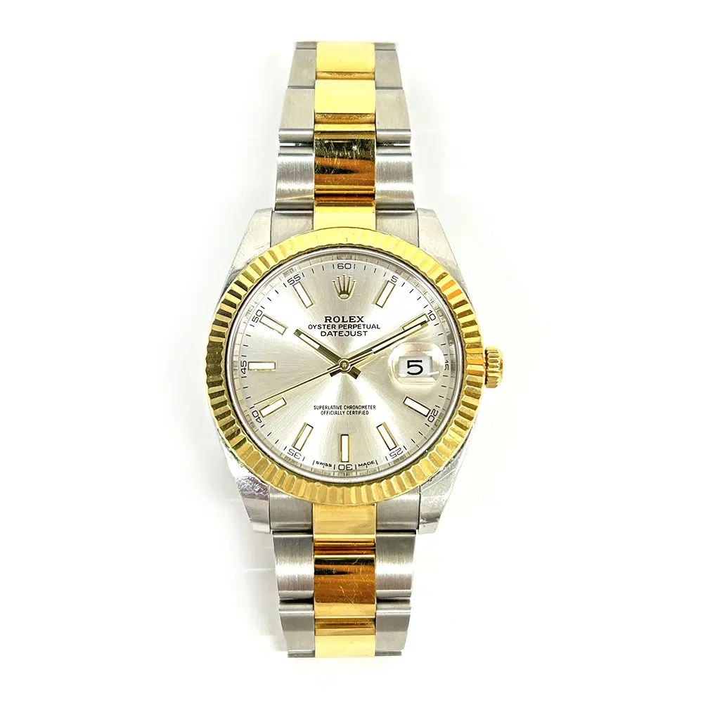 Rolex Datejust 41 Gold & Steel 126333 Silver Index Dial Oyster Watch 2017 – image 2