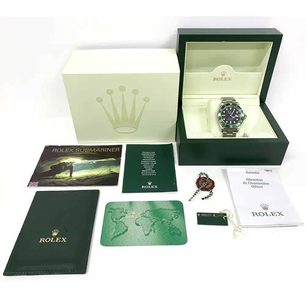 Rolex Submariner “KERMIT” Oyster 40mm 16610LV Stainless Steel Watch Black Dial 2007 – image 8