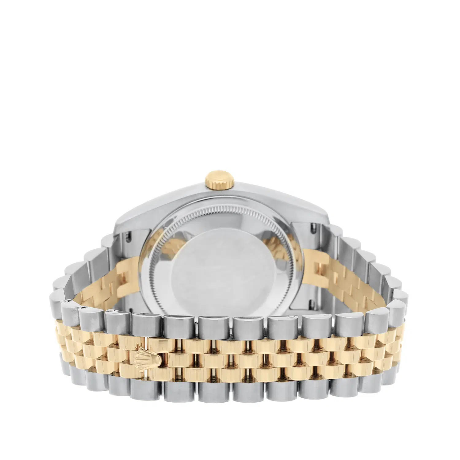 Rolex Datejust 36 Gold and Steel 116233-0151 Watch Champagne Index Dial Jubilee Watch – image 7
