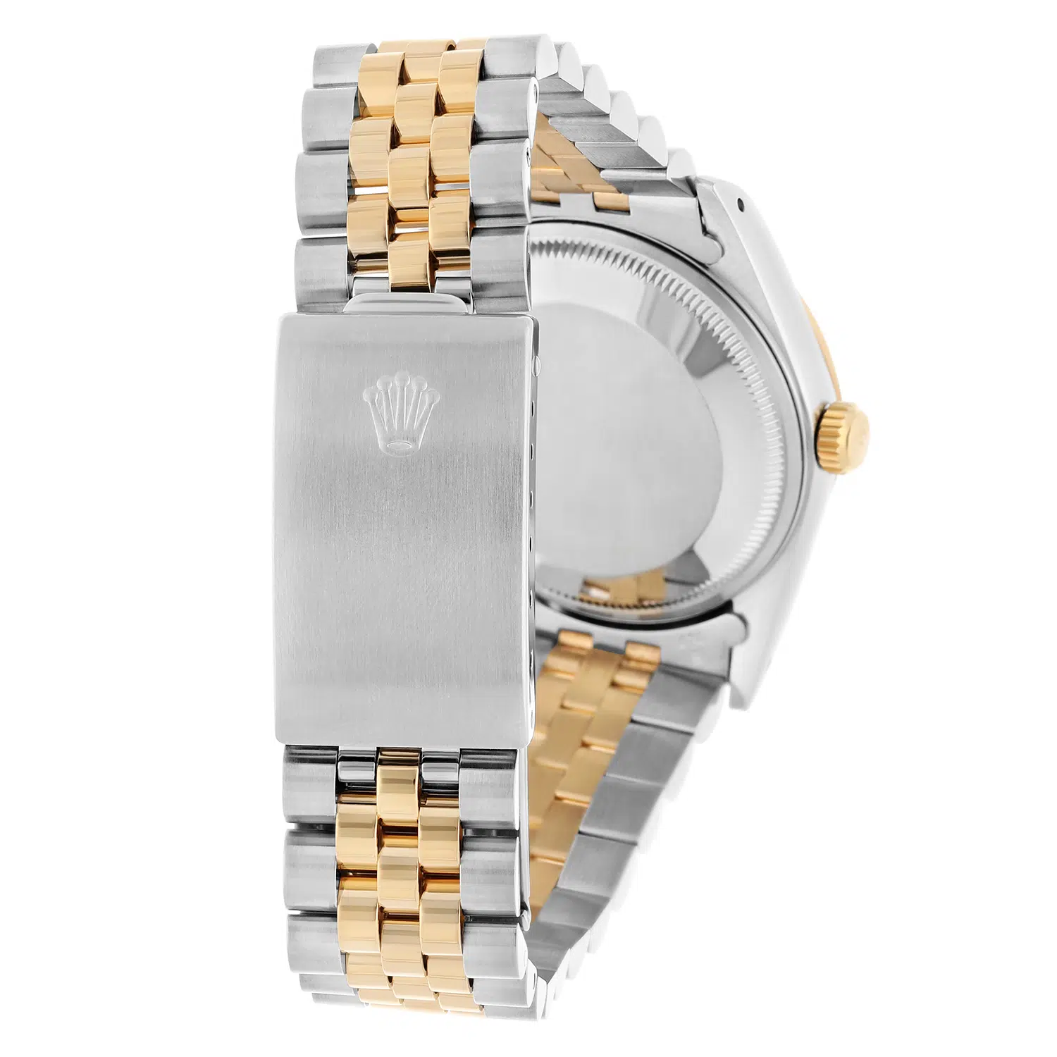 Rolex Date 15223 Steel Yellow Gold Watch Engine Turned Bezel Champagne Dial 1991 – image 8