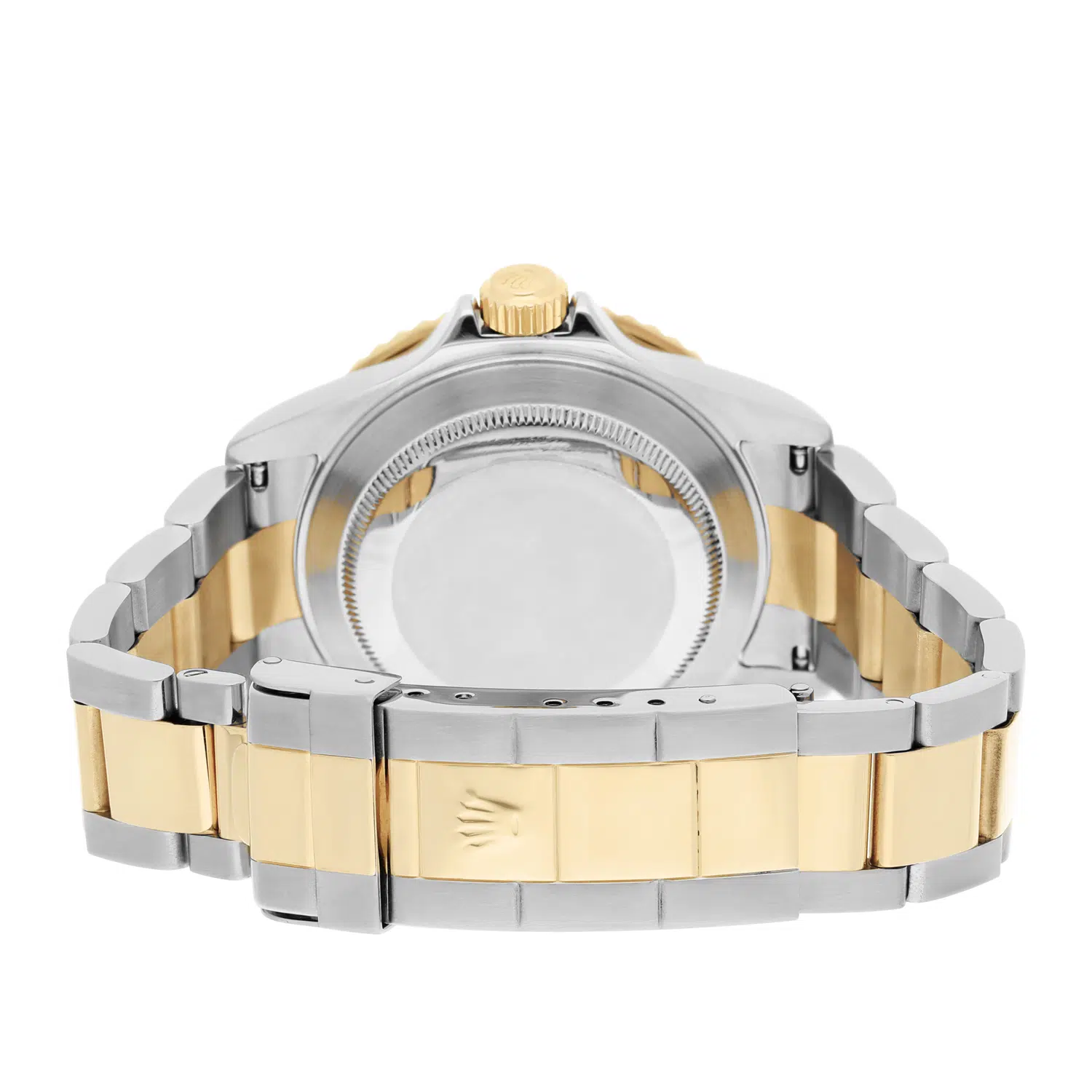 Rolex Submariner Date 18k Yellow Gold/Steel Serti Gold Diamond Dial Mens Watch 16613 – image 8