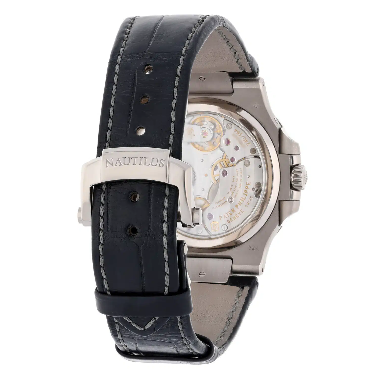 Patek Philippe Nautilus 5712G-001 Moonphase White Gold Mens Watch Grey Dial – image 8