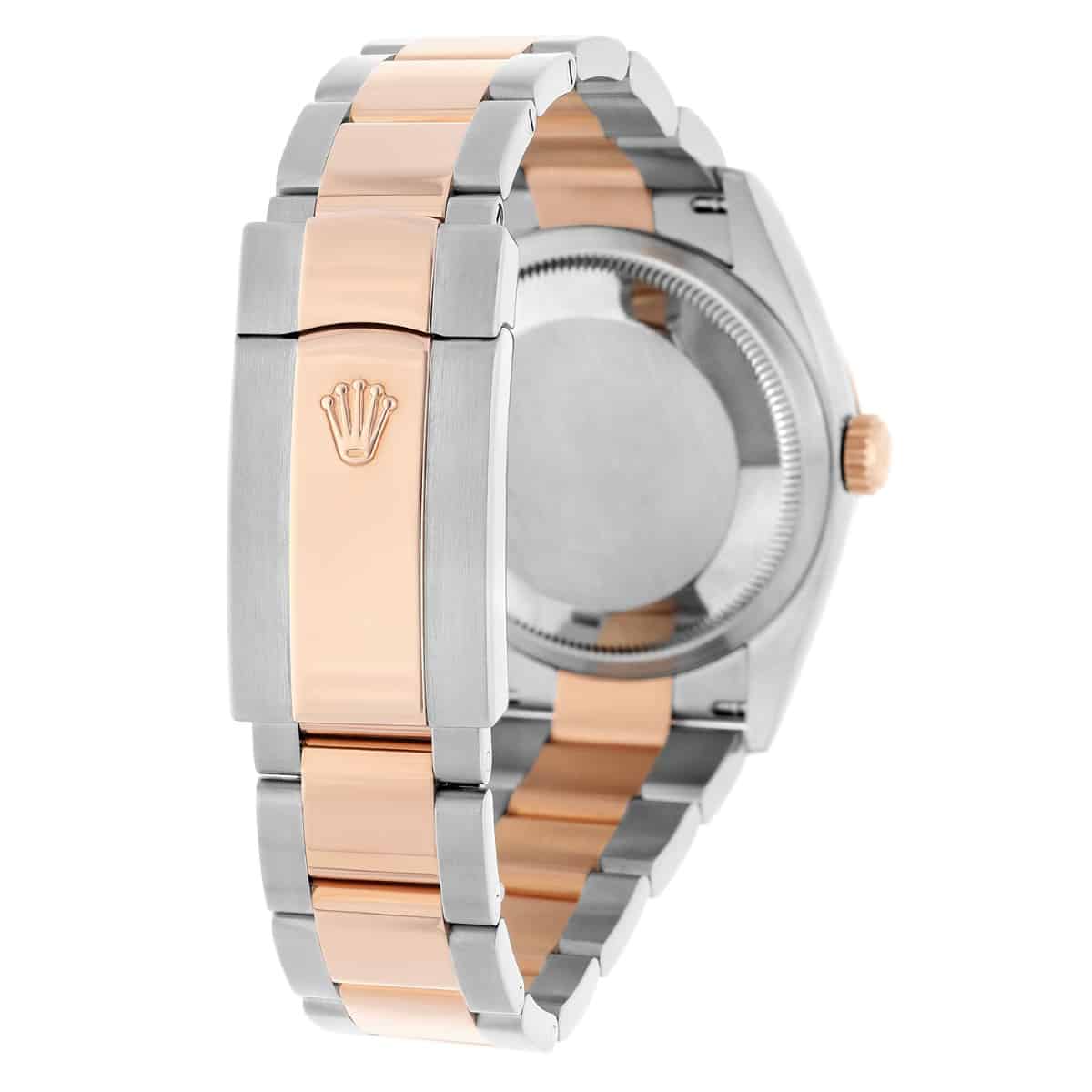 Rolex Datejust 126201 36mm Rose Gold/Steel Dark Rhodium Index Dial, Domed Bezel Oyster - 2024