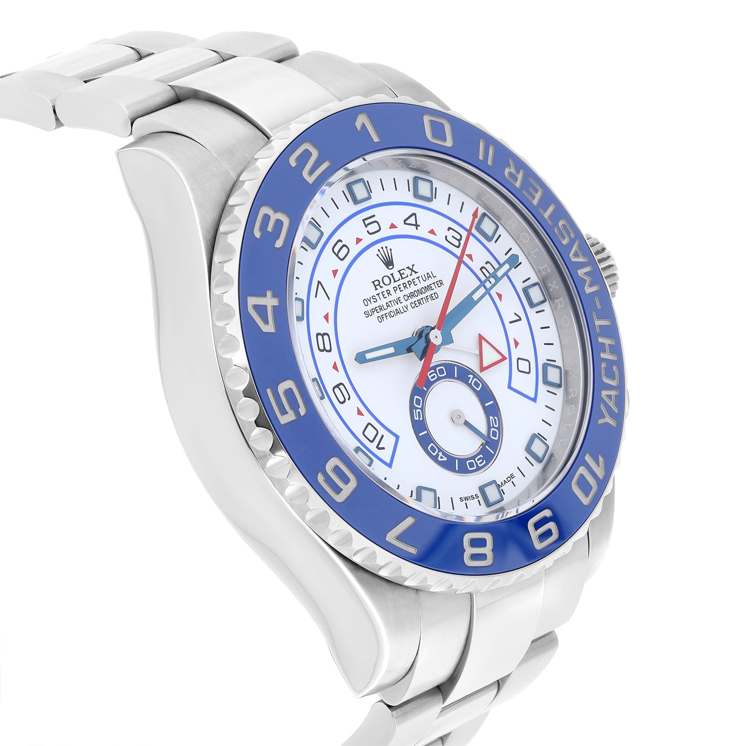 Rolex Yacht-Master II 44mm Oyster Perpetual Ceramic Blue Steel Mens Watch 116680