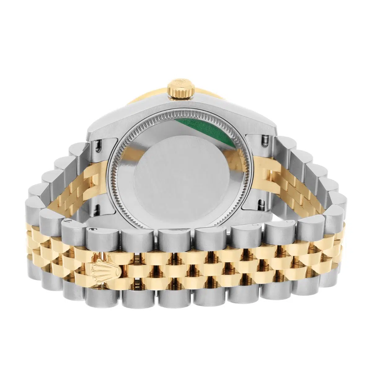 Rolex Datejust 178383-0005 Stainless Steel & 18K Yellow Gold 31mm Diamond Bezel Green Dial – image 8