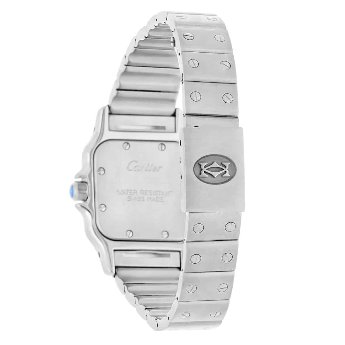 Cartier Santos Galbee W20056D6/1565 24mm Stainless Steel with Silver Dial Ladies Watch