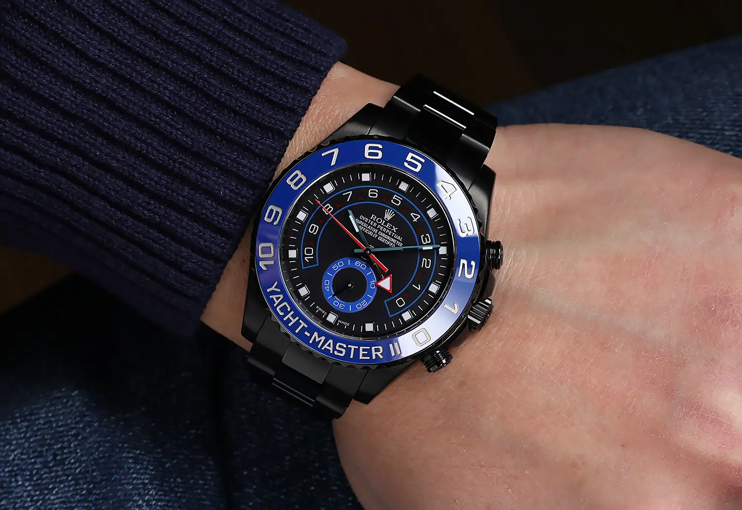 Rolex Yacht-Master II Black Dial PVD/DLC Coated Stainless Steel Watch 116680 – image 8