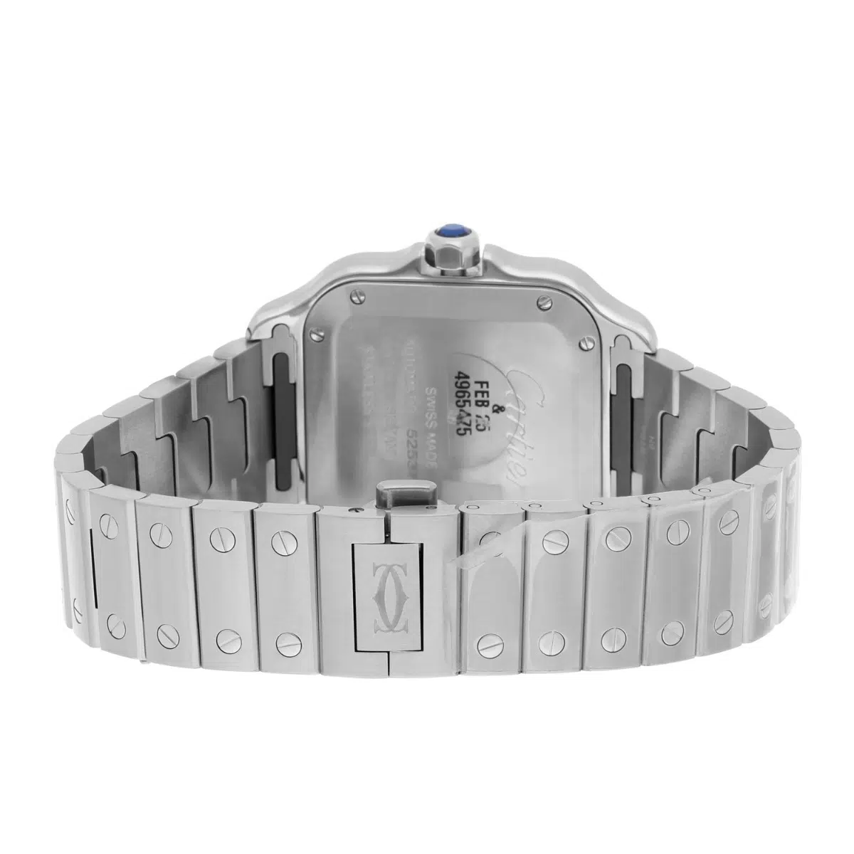 Cartier Santos De Cartier Stainless Stainless Green Dial WSSA0061 Midsize Unworn – image 7
