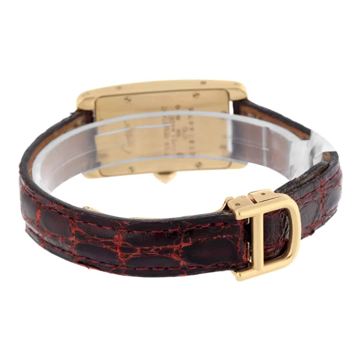 Cartier Tank Americaine WB701251 Yellow Gold Diamond Ladies Watch