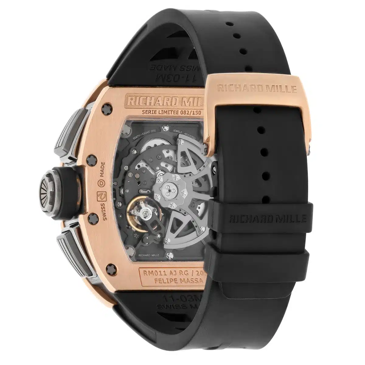 Richard Mille RM 011 AJ RG Felipe Massa Edition Rose Gold and Titanium – image 8