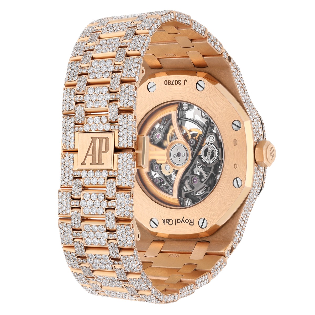 Audemars Piguet Royal Oak 15407OR.OO.1220OR.01 Double Balance Wheel Iced Out